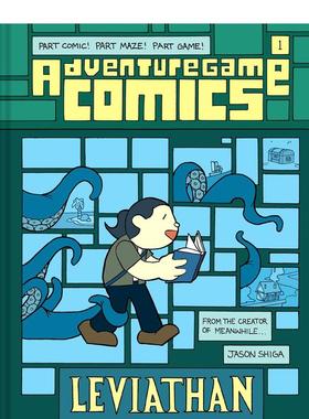 【现货】冒险游戏漫画：利维坦 纸上密室逃脱 Adventuregame Comics:Leviathan 英文儿童英文儿童漫画绘本7-12岁图书Jason Shiga