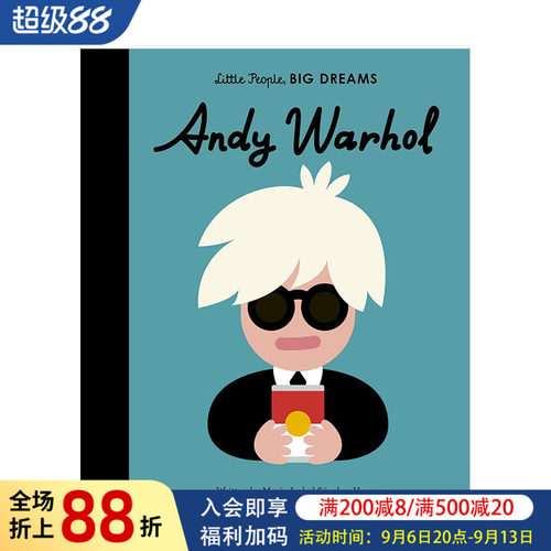 【现货】安迪·沃霍尔Andy Warhol 3-6岁儿童艺术建筑启蒙彩图教育绘本 英文原版 早教激发职业发展书籍进口