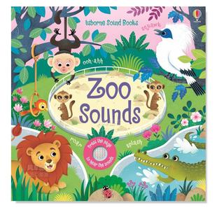 进口书籍Sam Federica 售 Usborne Sounds英文儿童趣味原版 Taplin Iossa 预 声音 Zoo 图书外版 children’s 有声书 动物园