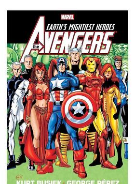 【预售】英文漫画 复仇者 新印刷卷2 AVENGERS BY BUSIEK & PEREZ OMNIBUS VOL. 2 [NEW PRINTING] 原版英文图书