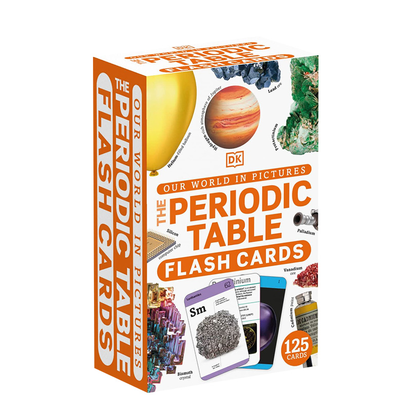 【预售】The Periodic Table Flash Cards元素周期表记忆卡片