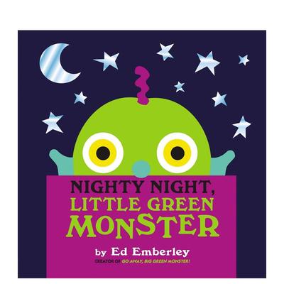 【预售】晚安 绿色小怪物 Nighty Night， Little Green Monster 原版英文儿童绘本