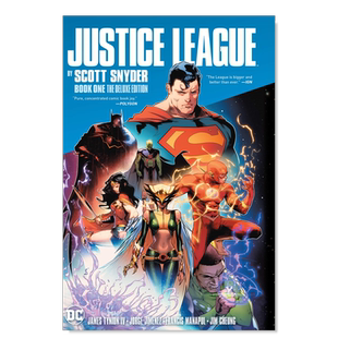 【预售】DC漫画 正义联盟豪华版卷1 Justice League 1 英文漫画书原版进口图书 超级英雄系列美漫超人蝙蝠侠神奇女侠海王火星猎人