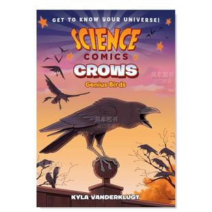 图书外版 Kyla 天才鸟 Crows Genius Comics 乌鸦 Science 进口书籍Vanderklugt Birds英文儿童漫画原版 预售