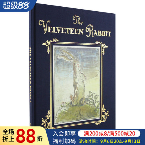【预售】天鹅绒兔子：经典儿童读物 The Velveteen Rabbit 英文原版儿童绘本童话故事书3-6岁 蓝思阅读分级820L Margery Williams