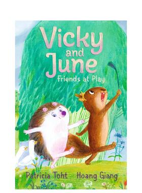 【预售】薇琪与琼：嬉戏挚友 Vicky and June: Friends at Play 原版英文儿童桥梁书 Patricia Toht 温馨初级章节读物图书书籍
