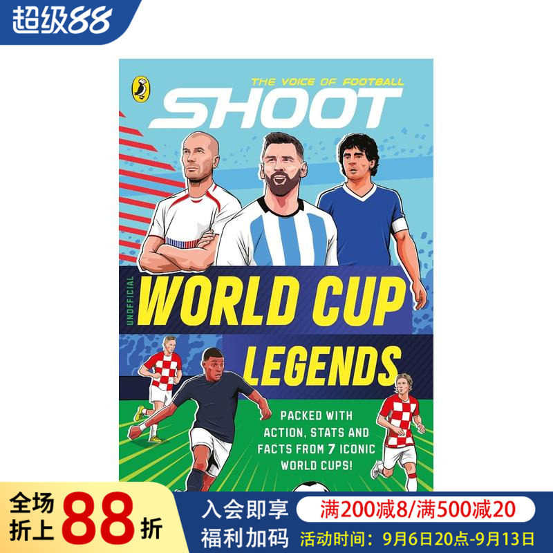 【现货】射门：世界杯传奇 Shoot: World Cup Legends 原版英文青少年读物图片