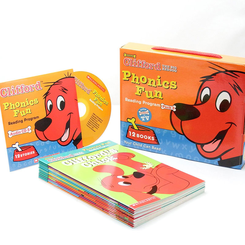 【现货】CLIFFORDS PHONICS FUN BOX SET #3 (w/ CD)，发音套装#3 英文儿童发声书 带CD光碟盘原版进口图书书籍