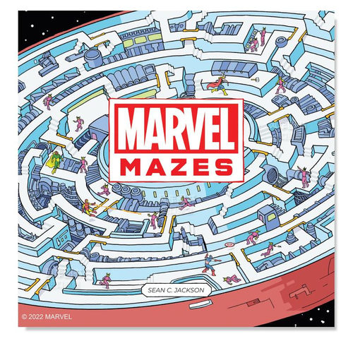 漫威迷宫MarvelMazes英文原版进