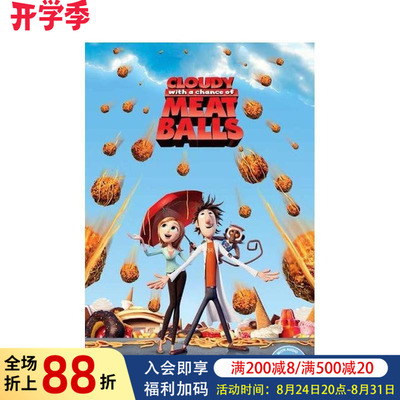 【现货】食破天惊 Cloudy with a Chance of Meatballs 原版英文青少年读物图书