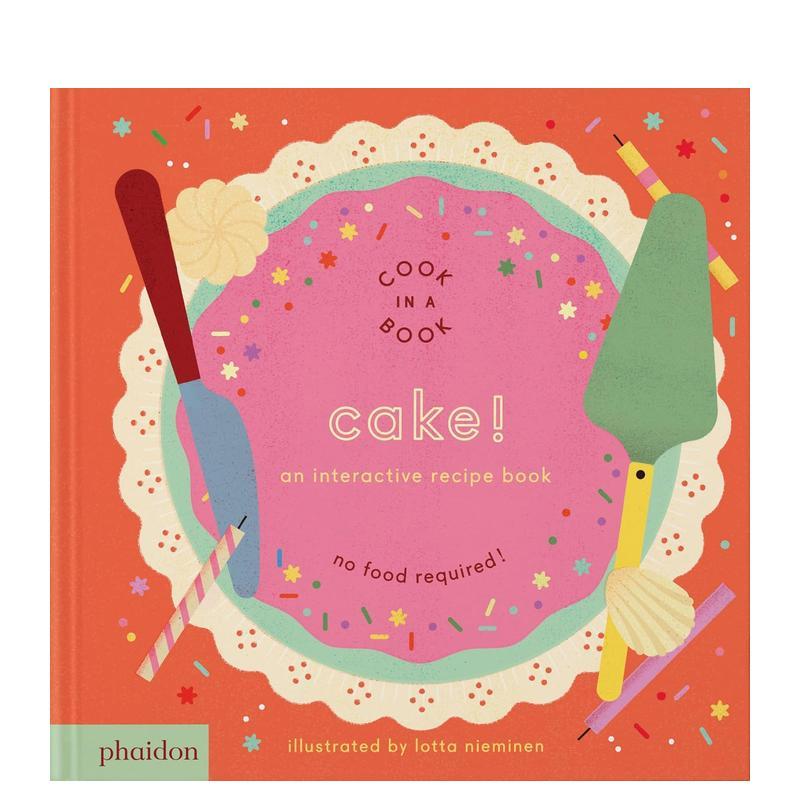 【预售】蛋糕！互动食谱 【Cook In A Book】Cake!: An Interactive Recipe Book 原版英文儿童趣味 幼儿烹饪 纸质模型