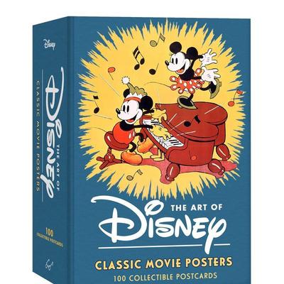 【现货】迪斯尼的艺术：100张经典电影海报明信片 The art of Disney: Classic Movie Posters100 Postcards 原版明信片图书