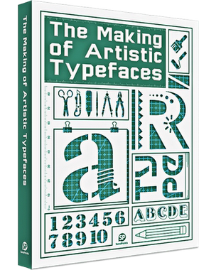 【现货】手工字体制作书 The Making of Artistic Typefaces 字体设计 平面设计 英文原版进口图书书籍
