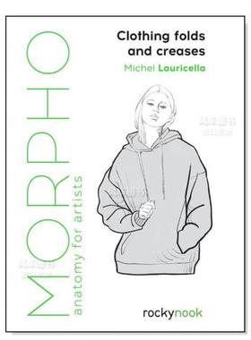 【预售】服饰褶皱与折痕 【Morpho】Clothing Folds and Creases 英文原版进口外版图书