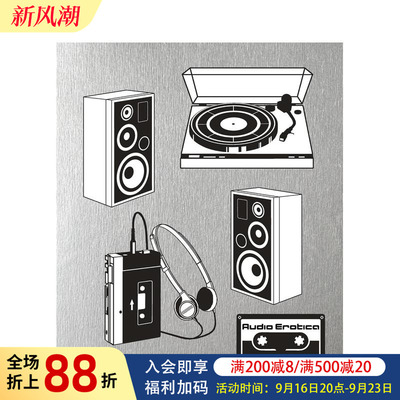 【预售】情迷音频：Hi-Fi怀旧宣传手册 1950-1980 Audio Erotica: Hi-Fi brochures 原版英文广告包装设计