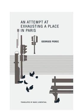 【预售】让巴黎的一处消竭 An Attempt at Exhausting a Place in Paris 原版英文文学小说图书