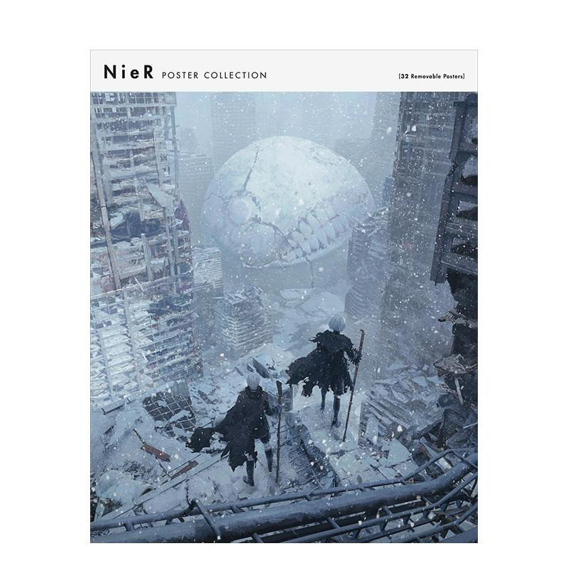 【现货】尼尔机械纪元海报画集 NieR Poster Collection 原版英文艺术插画原画设定集 32张海报 横尾太郎 后末日科幻图书