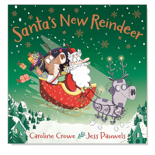 【预售】圣诞老人的新驯鹿 Santa's New Reindeer英文儿童绘本原版图书外版进口书籍 Caroline Crowe Faber&Faber