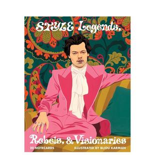 【预售】风格传奇记事本 Style Legends, Rebels, and Visionaries Notecards 原版卡牌图书