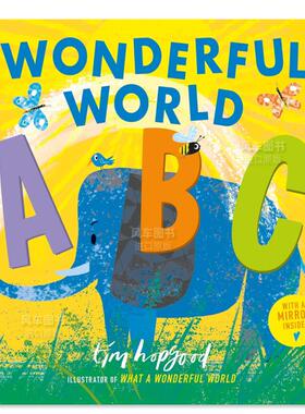 【预售】精彩世界ABC Wonderful World ABC英文儿童自然拼读原版图书外版进口书籍Tim Hopgood Henry Holt