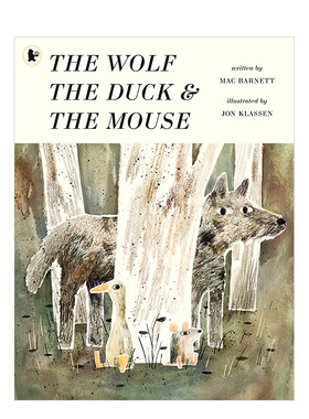 【预售】狼、鸭和老鼠 英文儿童艺术绘本The Wolf The Duck And The Mouse Mac Barnett原版进口图书书籍