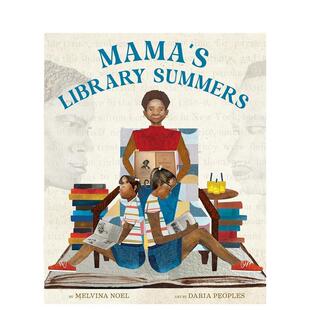 【预售】萨默斯妈妈的图书馆 Mama's Library Summers 原版英文儿童绘本