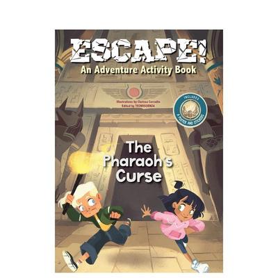 【预售】逃脱！冒险游戏书：法老的诅咒 Escape! An Adventure Activity Book: The Pharaoh's Curse 原版英文儿童趣味图书书籍