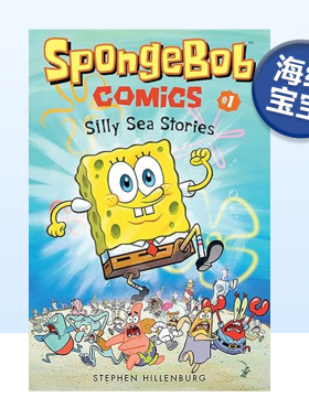 【预售】海绵宝宝漫画1:滑稽的海底故事 SpongeBob Comics 1: Silly Sea Stories 英文原版漫画书儿童动画派大星章鱼哥珊迪蟹老板