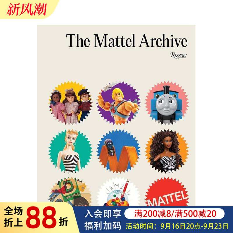 【预售】美泰档案:玩具帝国八十年 The Mattel Archive 原版英文综合设计 芭比 风火轮 费雪图书书籍