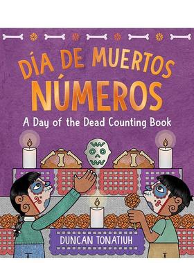 【现货】亡灵之日：计数书（英西双语对照） Día De Muertos: Números 原版英文儿童绘本图书书籍