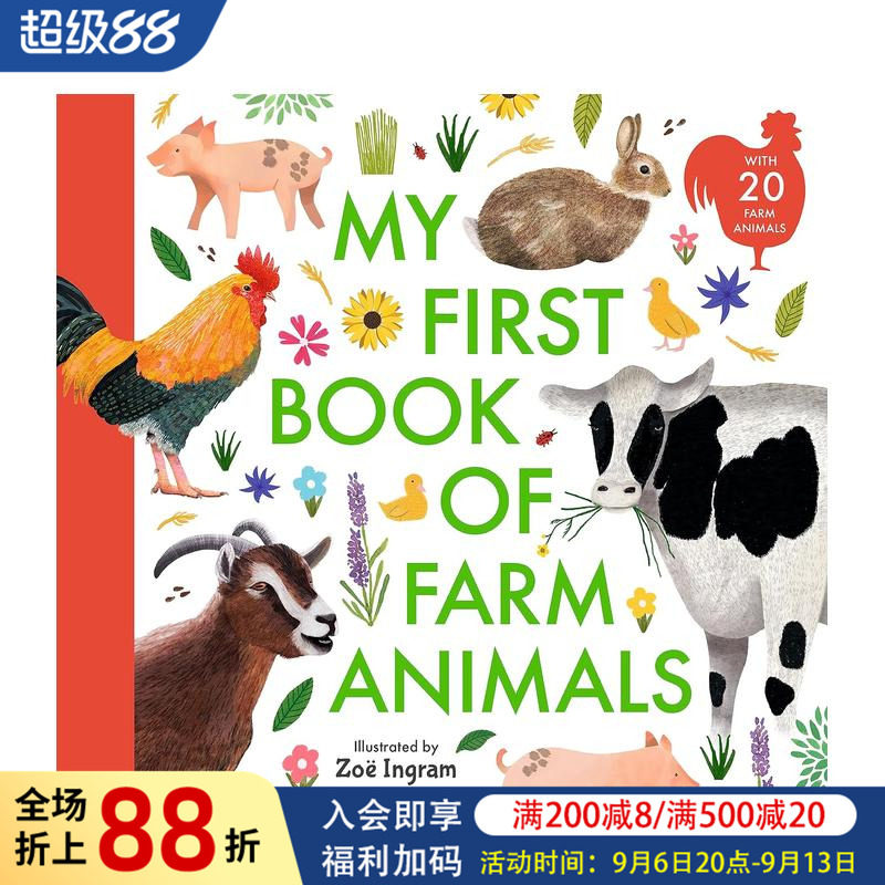 【现货】【动物启蒙丛书】农场动物 【My First Book of】 Farm Animals 原版英文儿童绘本图片