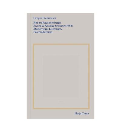 【预售】罗伯特·劳森伯格：已擦除的德·库宁的作品 Robert Rauschenberg'S 原版英文艺术画册画集图书