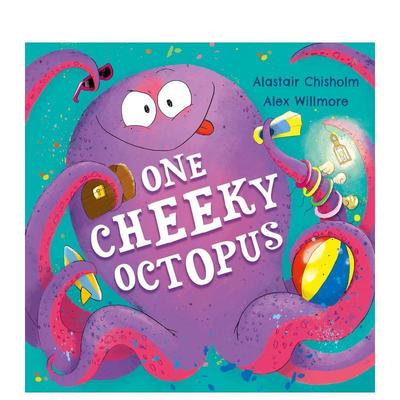 【预售】一只调皮的章鱼 One Cheeky Octopus 原版英文儿童绘本图书书籍