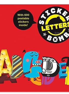 【现货】字母贴纸 Stickerbomb Letters英文原版图书进口外版书籍