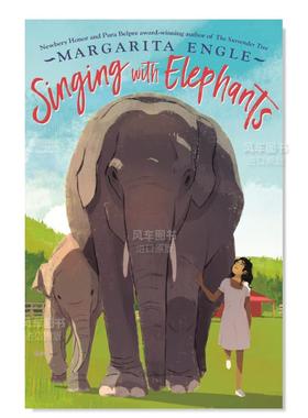【预售】和大象一起歌唱 纽伯瑞奖得主Margarita Engle Singing With Elephants英文青少年读物 原版图书进口外版书籍 Margarita