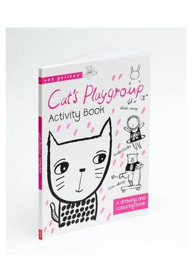 【现货】【小小画廊】小猫的游戏组 互动书 【Wee Gallery】Activity Books: Cat’s Playgroup 原版英文儿童趣味图书