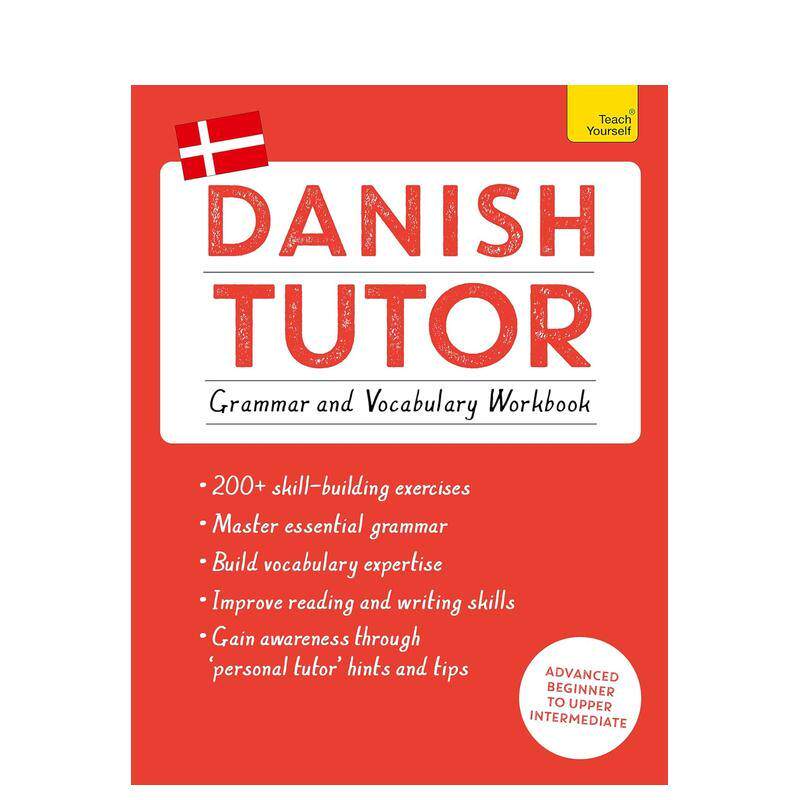 【预售】【语言自学练习册】丹麦语：语法与词汇 Danish Tutor: Grammar and Vocabulary Workbook  原版英文语言学习