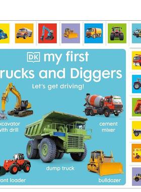 【预售】苐一次探索卡车与挖掘机 【My First】 Trucks and Diggers 原版英文青少年读物图书书籍