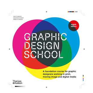School 英文数字媒体设计 平面设计学校 原版 Edition 8th Design Graphic 第8版 预售