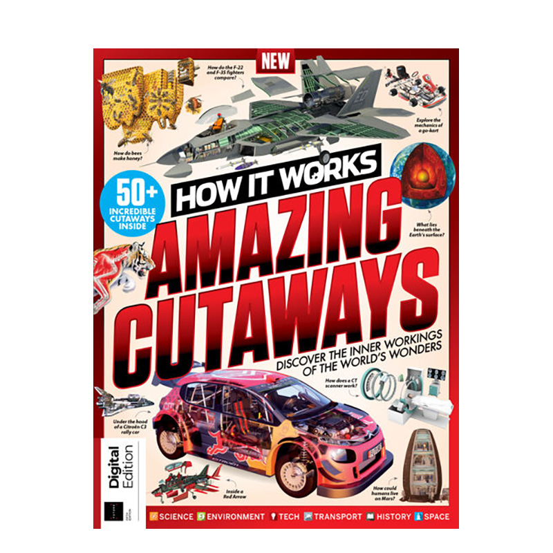 【现货】How It Works Book of Amazing Cutaways 2024 英文原版人文社科期刊杂志