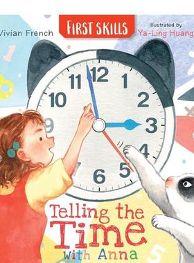 【现货】和安娜一起认识时间:技能启蒙 Telling the Time with Anna: First Skills 原版英文儿童语言/概念启蒙图书书籍