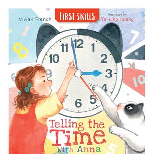 【现货】和安娜一起认识时间:技能启蒙 Telling the Time with Anna: First Skills 原版英文儿童语言/概念启蒙图书书籍