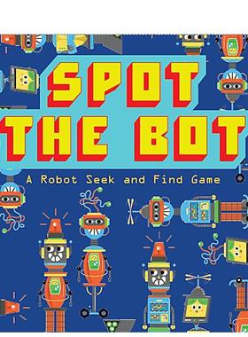 【现货】【游戏书】寻找机器人 Spot the Bot: a Robot Seek and Find Game 原版英文儿童趣味图书