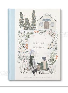 【预售】法国插画师Cécile Metzger作品 冬日祝愿 Winter Wishes 英文原版儿童艺术绘本故事书 精装 庆祝冬季奇观节日礼物书
