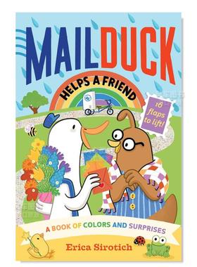 【预售】【翻翻书】鸭子邮差帮助朋友 【A Mail Duck Special Delivery】Mail Duck Helps a Friend英文儿童趣味原版图书外版进口