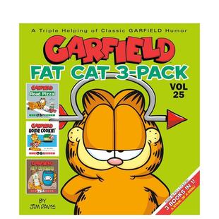 Fat 预售 Cat 原版 加菲猫 Pack 英文漫画 英文漫画书图书书籍 3合1 Garfield