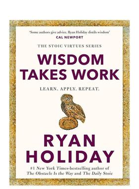【预售】【斯多葛美德系列】智慧的修行：学习，应用，循环 Wisdom Takes Work: Learn. Apply. Repeat. 原版英文心灵励志图书书籍