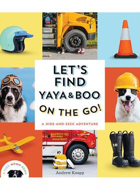 【预售】寻找亚亚和布布：躲猫猫大冒险 【Find Momo】Let's Find Yaya and Boo on the Go! 原版英文儿童趣味 实景观察力绘本图书