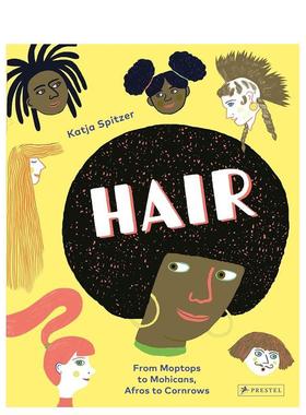 【现货】【插画师Katja Spitzer】发型 Hair 原版英文儿童绘本图书