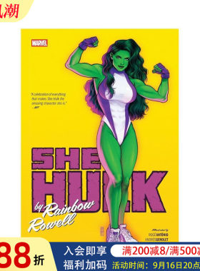 【预售】漫威漫画 女浩克全集 She-Hulk By Rainbow Rowell Omnibus Jen Bartel Cover 精装 英文漫画书原版进口美漫漫画书籍